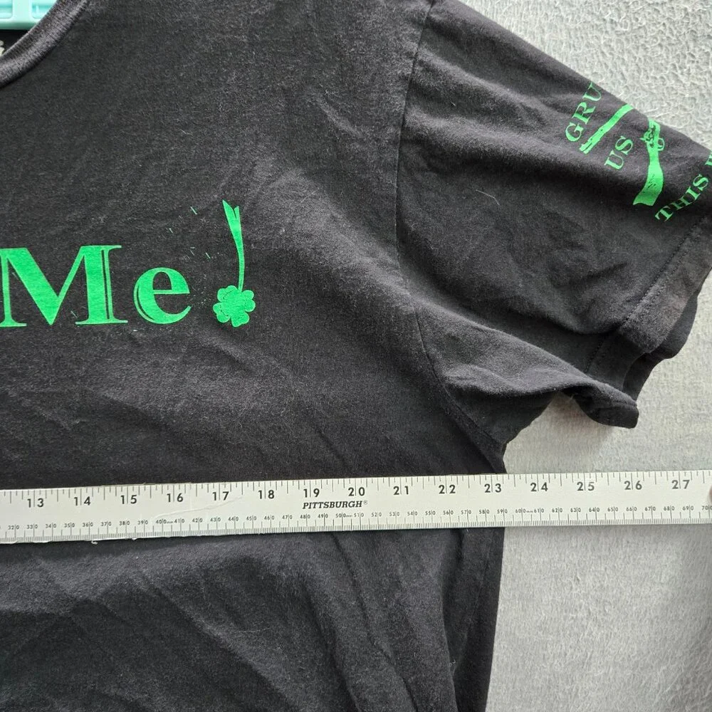 Grunt Style Men Shirt 2XL Black Beer Me St. Patrick‎ Graphic Print Short Sleeve